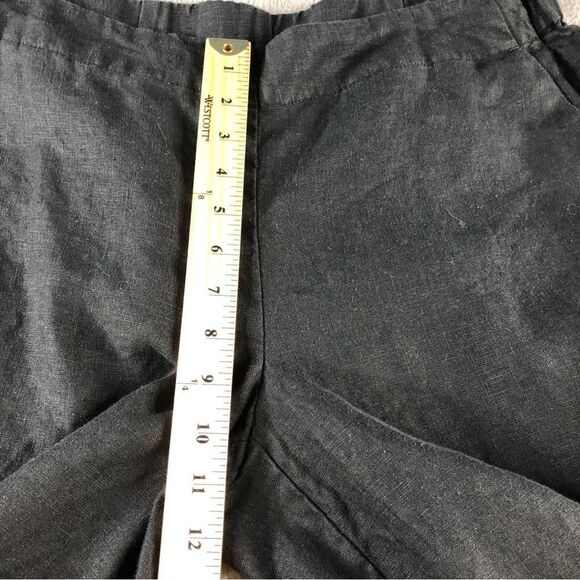 J. Jill Black Ankle Cropped Pants with Wide-Leg Design - Picture 8 of 9